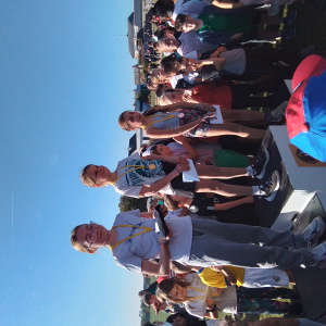 Podium filles 6e